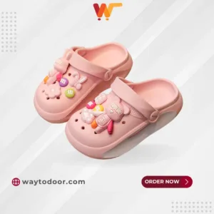 Unisex High Quality Premium Kids Crocs – Stylish & Comfortable Clogs for Kids | Grey | Imported | #00019102