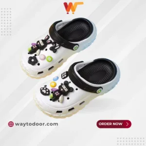 Unisex High Quality Premium Kids Crocs – Stylish & Comfortable Clogs for Kids | White | Imported